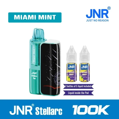 Miami Mint | JNR Vape Stellarc 100K Puffs Kit - Refillable & Replaceable Pod Vape